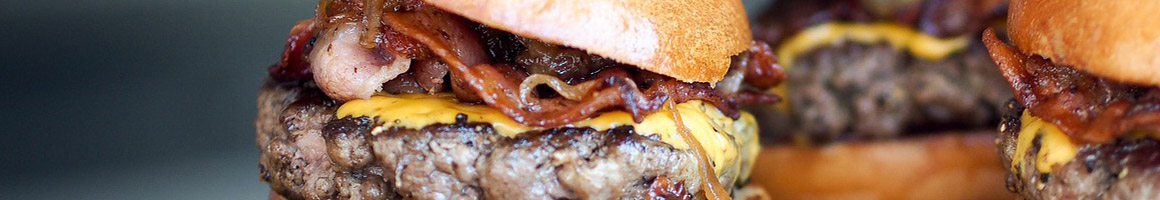 Eating Burger at Burger Junkies restaurant in San Clemente, CA.